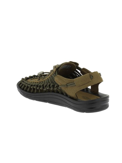 Uneek sandalo da uomo in corda intrecciata verde militare KEEN | UNEEK MAN1023381